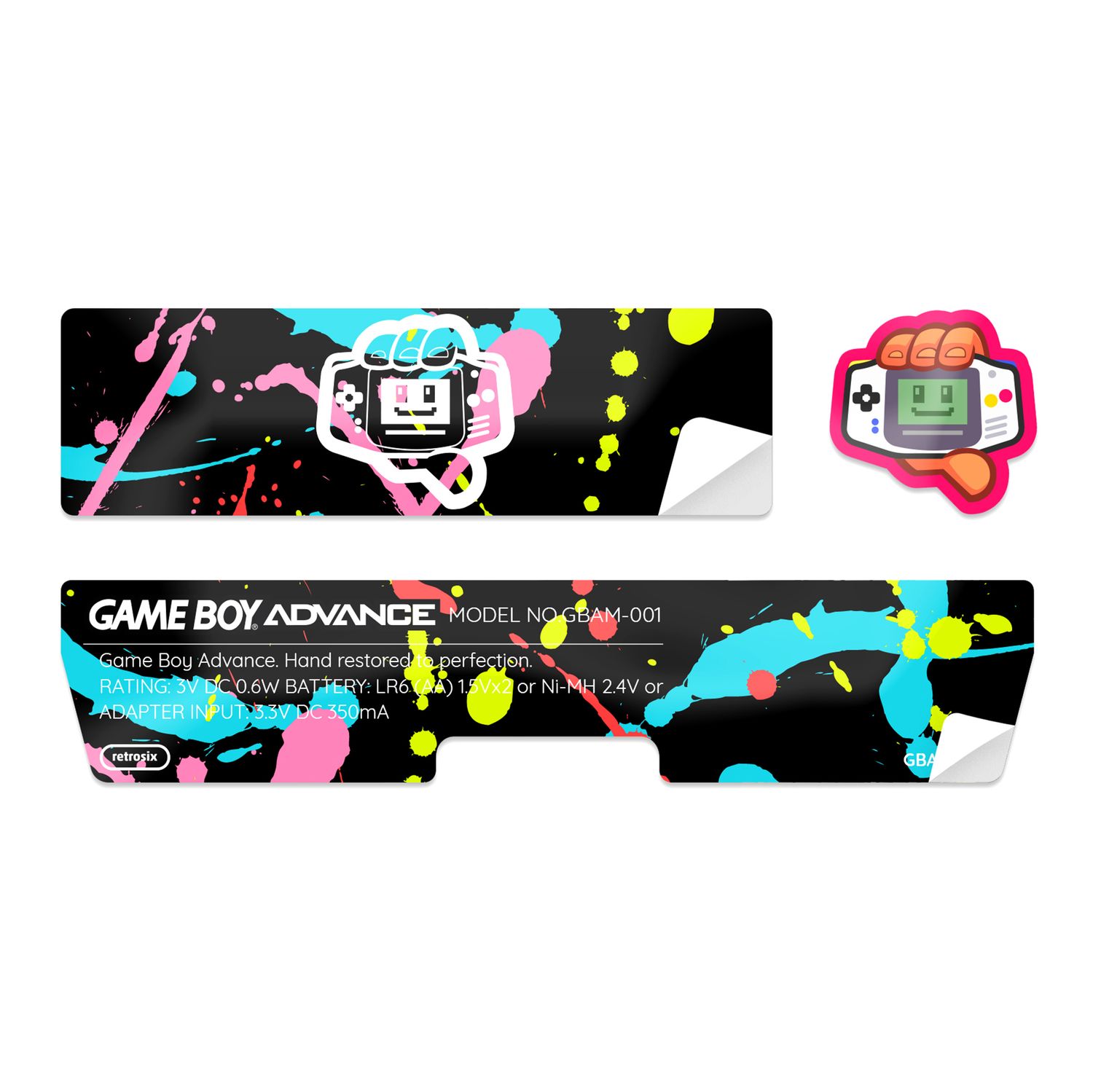 Game Boy Advance Sticker (Splash)