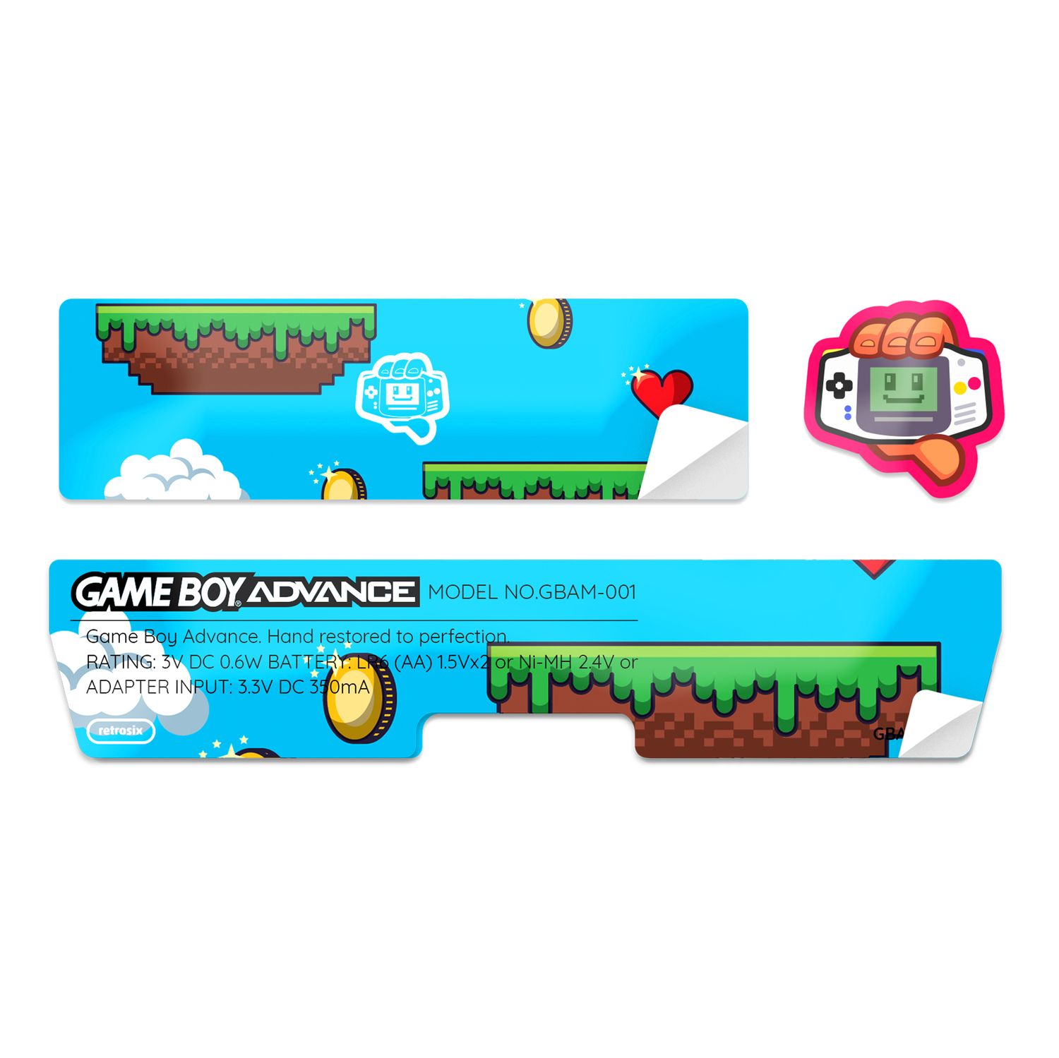 Game Boy Advance Sticker (Platformer)