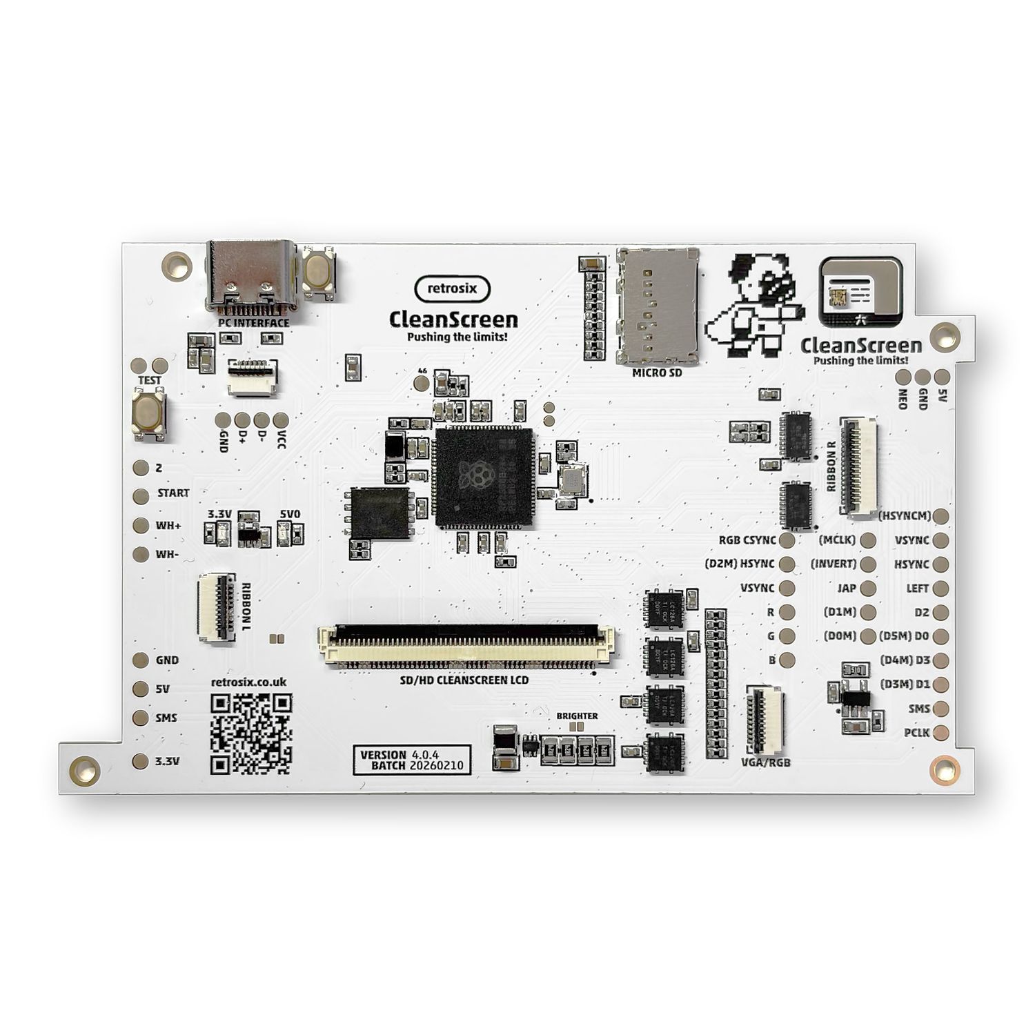 REPLACEMENT: Game Gear CleanScreen V4 PCB