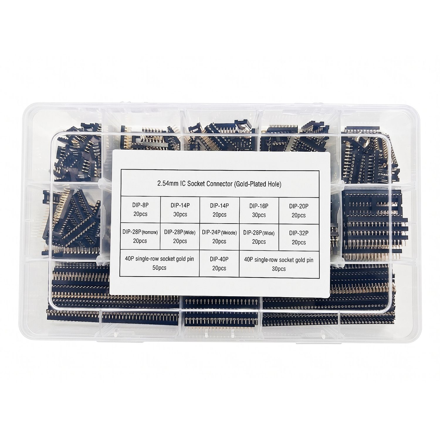 Turned-Pin Gold IC Socket Set