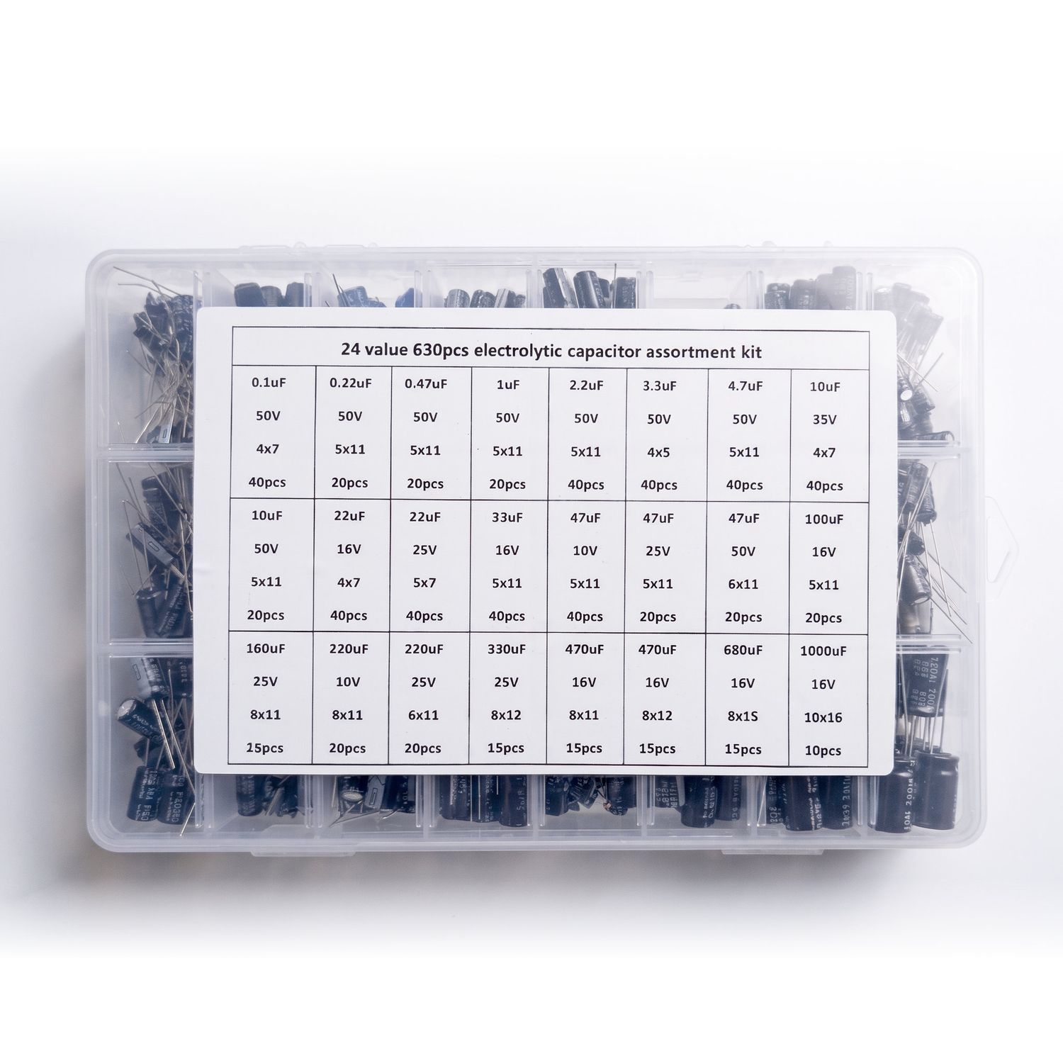 Aluminium Capacitor Kit (THT)