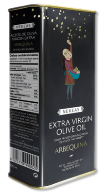 NEKEAS Arbequina extra virgen 5l Olivenöl-kaltgepresst