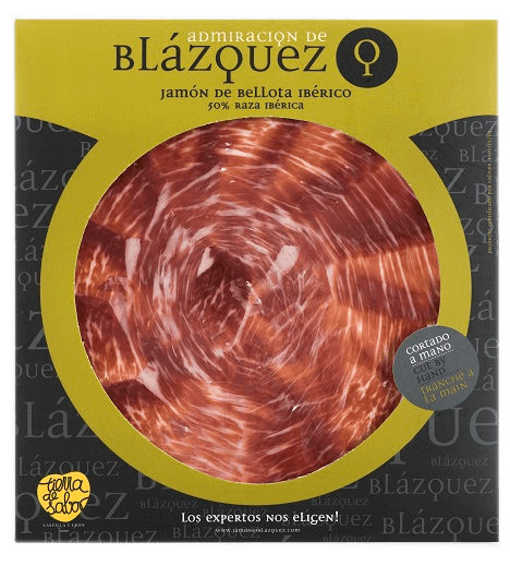 BLÁZQUEZ Jamon Iberico Bellota "Admiración" 100g Hinterschinken handgeschnitten luftgetrocknet