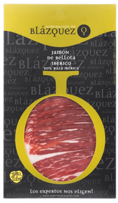 BLÁZQUEZ Jamon Iberico Bellota "Admiración" 100g Hinterschinken masch. geschnitten luftgetrocknet