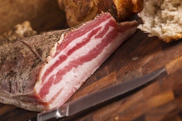 CAL ROVIRA Panceta curada ca.750gr/Stück, Vesperspeck vom Durocschwein
