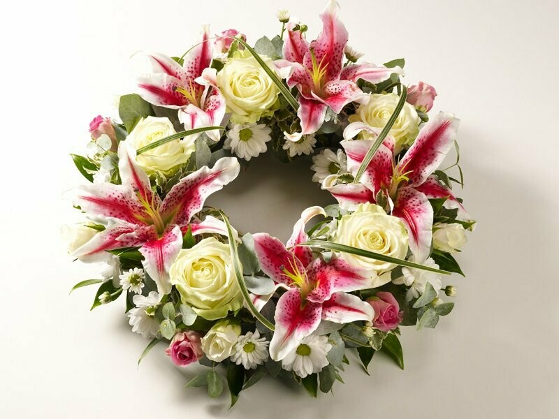 Rose & Lily Wreath