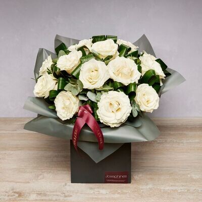 Heavenly Rose Hand-tied White