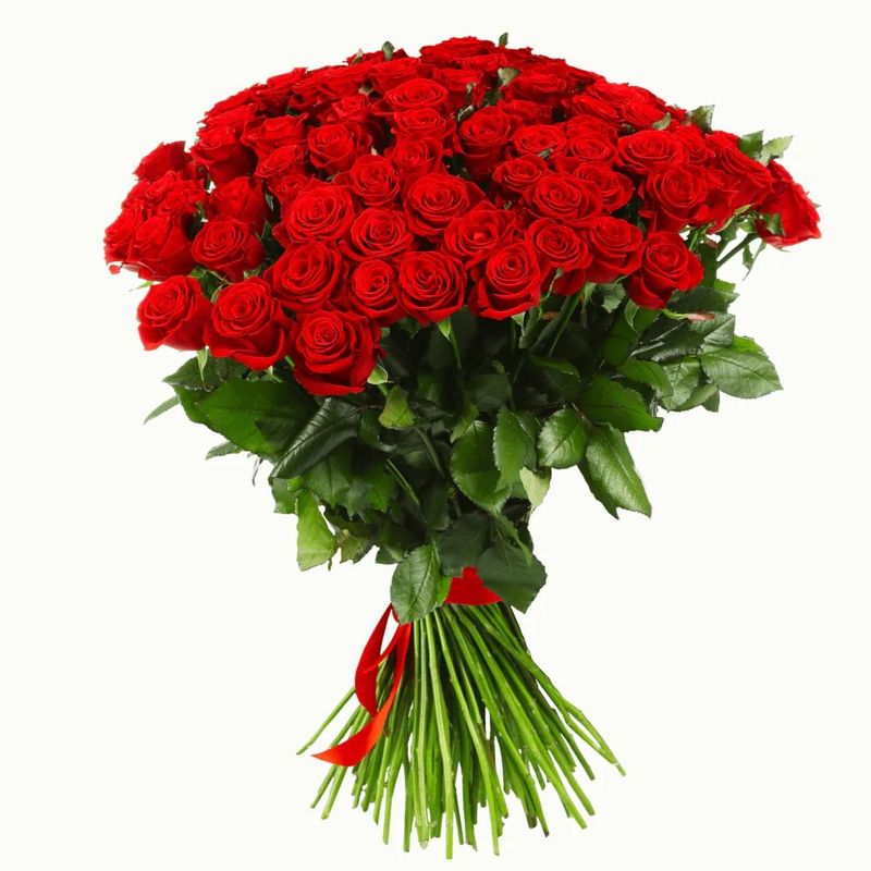 100 Long Stem Red Roses