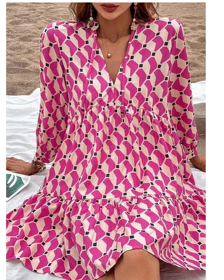Pink Pattern Dress