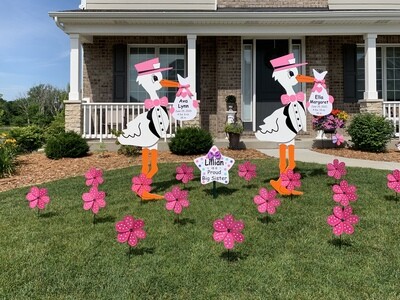 Boy/Girl Baby Stork Sign Rental