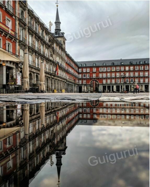 Plaza Mayor Reflection- Madrid