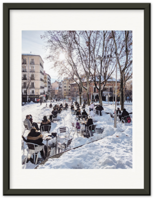 Madrid - Terraza - nieve