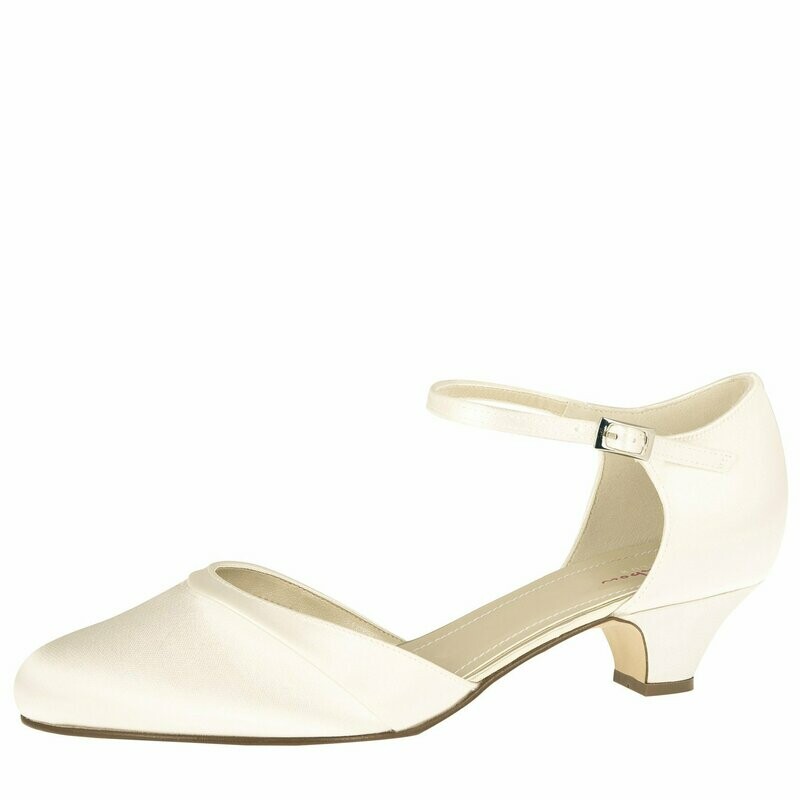 Vida - Ivory Satin, Brautschuh von Elsa Coloured Shoes Vida - Ivory Satin, Brautschuh von Elsa Coloured Shoes