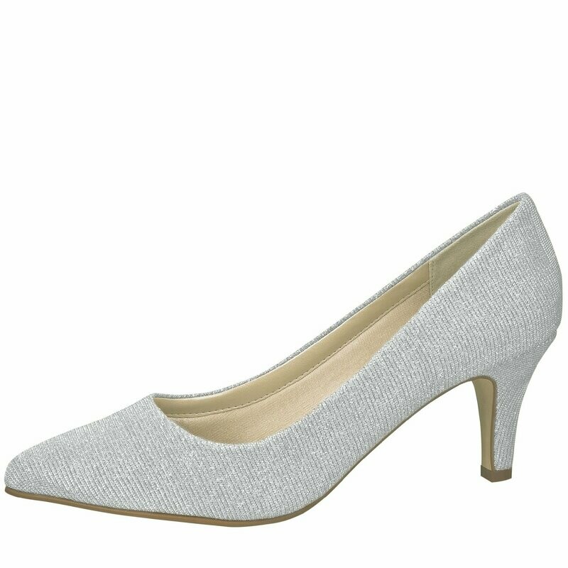 Party Schuh in Metallic-Optik, Brooke - Silver von Elsa Coloured Shoes