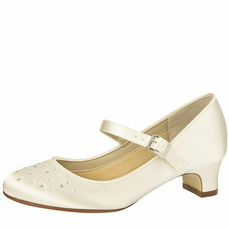 Verity - Ivory Satin / Beads