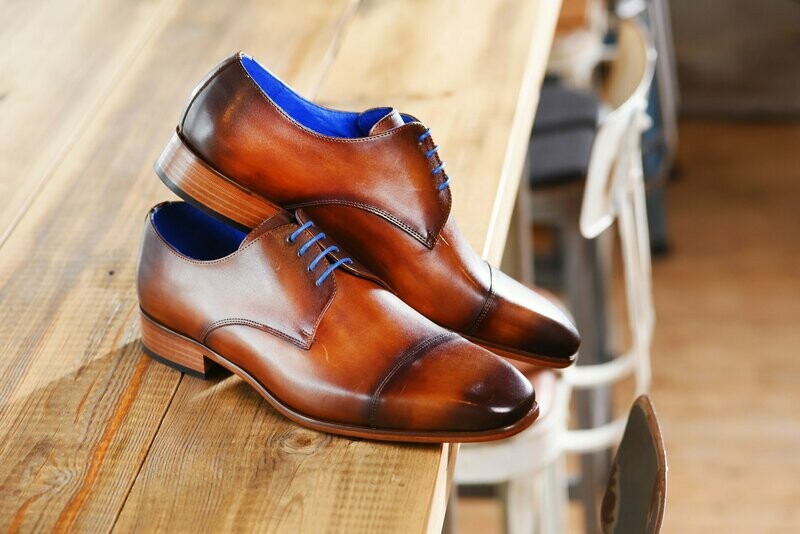Jens Milan - Calf Leahter - Castano, brauner Herrenschuh