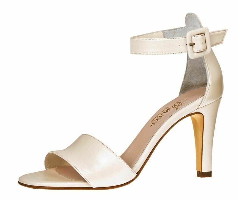 Damen Sandalette Cherelle Perle Leather, von Elsa Coloured Shoes Damen Sandalette Cherelle Perle Leather, von Elsa Coloured Shoes