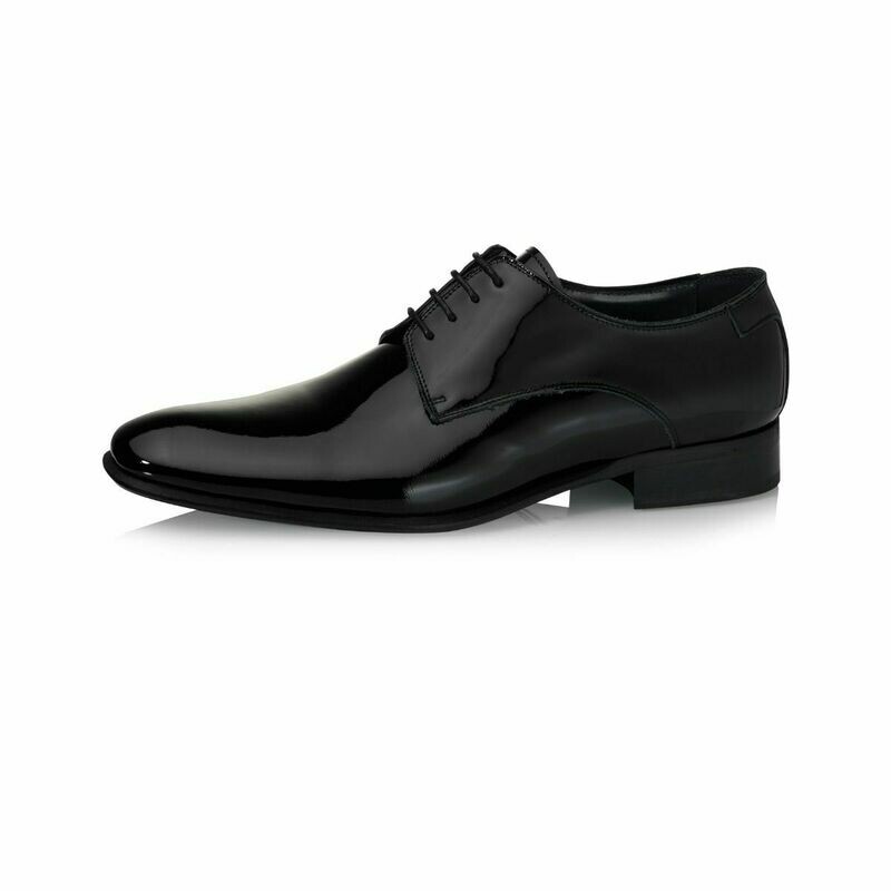 James Black Patent, Herrenschuh aus schwarzem Lack-Leder James Black Patent, Herrenschuh aus schwarzem Lack-Leder