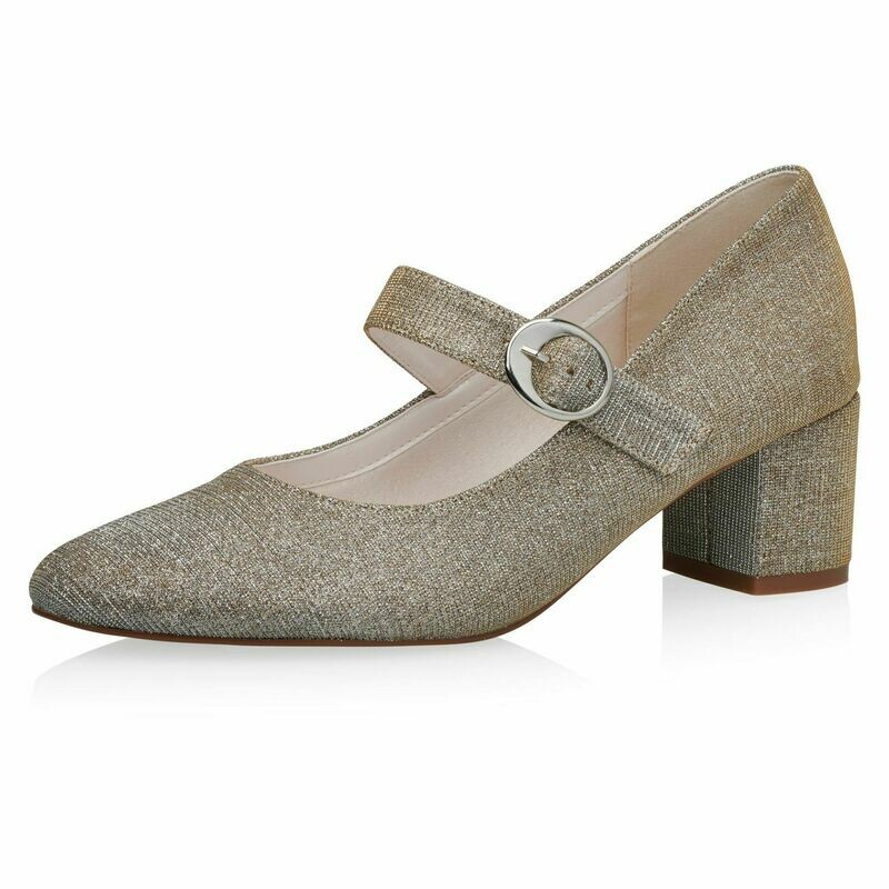 Annemarie Gold Metallic, goldener Brautschuh von Elsa Coloured Shoes Annemarie Gold Metallic, goldener Brautschuh von Elsa Coloured Shoes