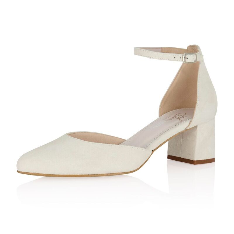 Judith Off-White Suede (Leather) von Elsa Coloured Shoes Judith Off-White Suede (Leather) von Elsa Coloured Shoes