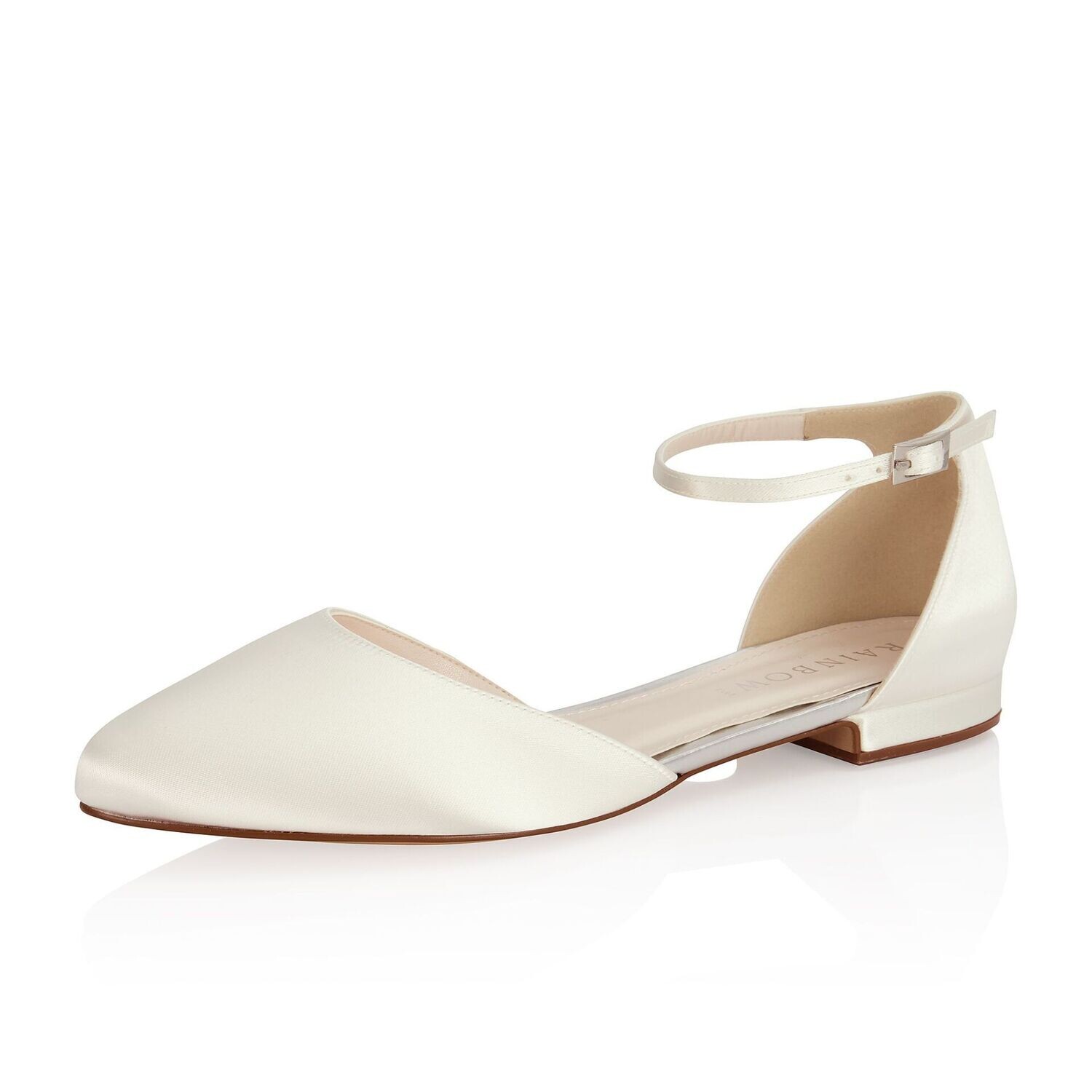 Khloe Ivory Satin von Elsa Coloured Shoes