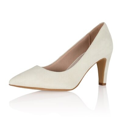 Mironne Off-White Suede (Leather) von Elsa Coloured Shoes