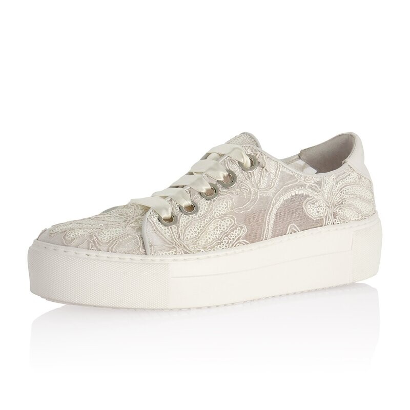 Ysabel Perle Sequins Mesh von Elsa Coloured Shoes, Braut Sneaker Ysabel Perle Sequins Mesh von Elsa Coloured Shoes, Braut Sneaker