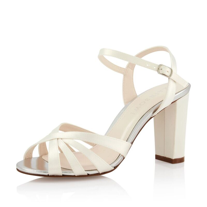 Sandalette, Byoux Ivory Satin, von Elsa Coloured Shoes Sandalette, Byoux Ivory Satin, von Elsa Coloured Shoes