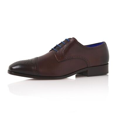Myles Calf Leather - Mid Brown, brauner Herrenschuh von Elsa Coloured Shoes