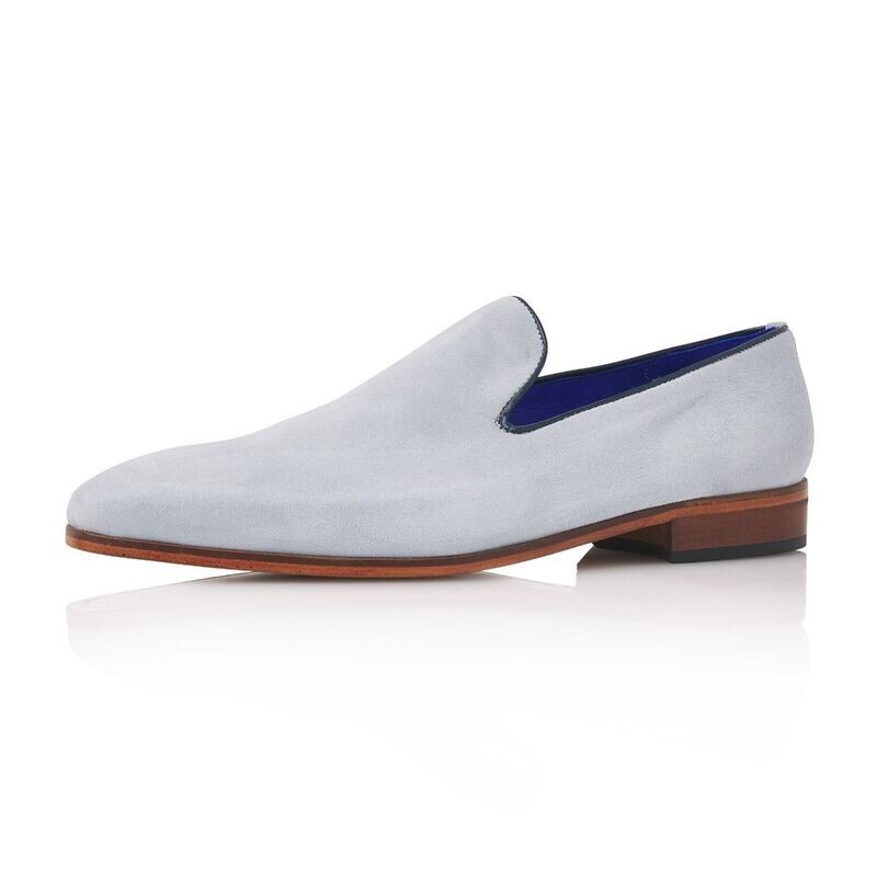 Sebb Suede Leather - Light Blue, Herrenschuh, Wildleder