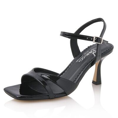 schwarze Sandalette, Anneli Black Patent (Leather), Brautschuh von Elsa Coloured Shoes