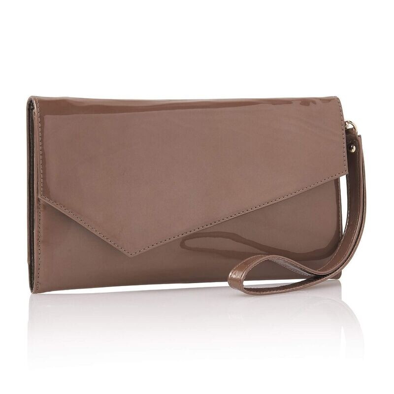 Edsilia - Mocca Patent (Leather) - Damenhandtasce im Farbton: Mocca Edsilia - Mocca Patent (Leather) - Damenhandtasce im Farbton: Mocca