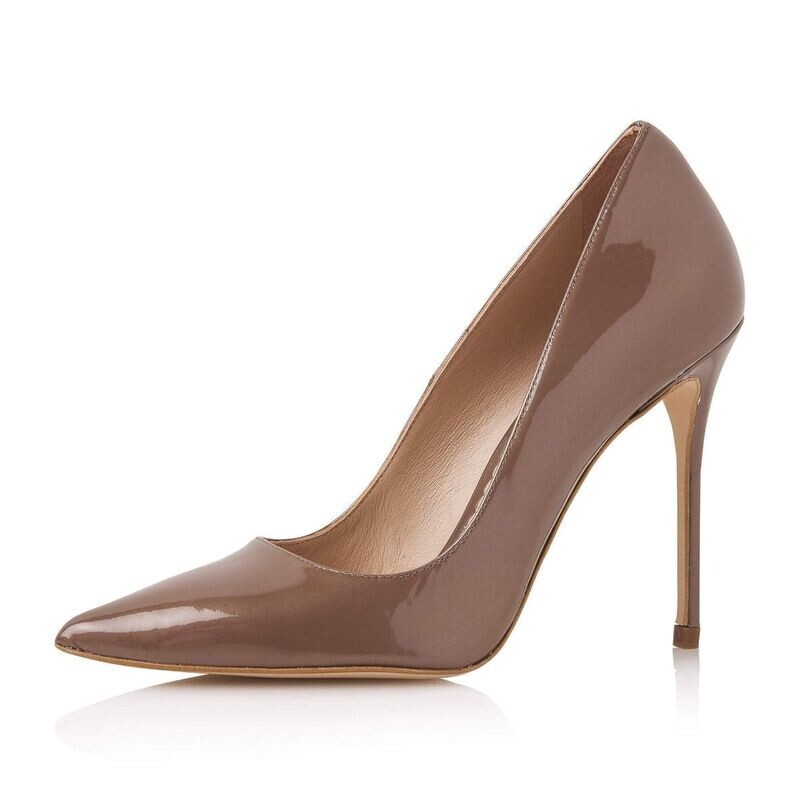 Destini Mocca Patent (Leather), High Heel Pumps von Elsa Coloured Shoes Destini Mocca Patent (Leather), High Heel Pumps von Elsa Coloured Shoes