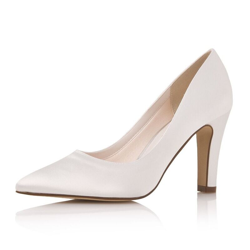 Fera Ivory Satin, High Heel Pumps von Elsa Coloured Shoes Fera Ivory Satin, High Heel Pumps von Elsa Coloured Shoes