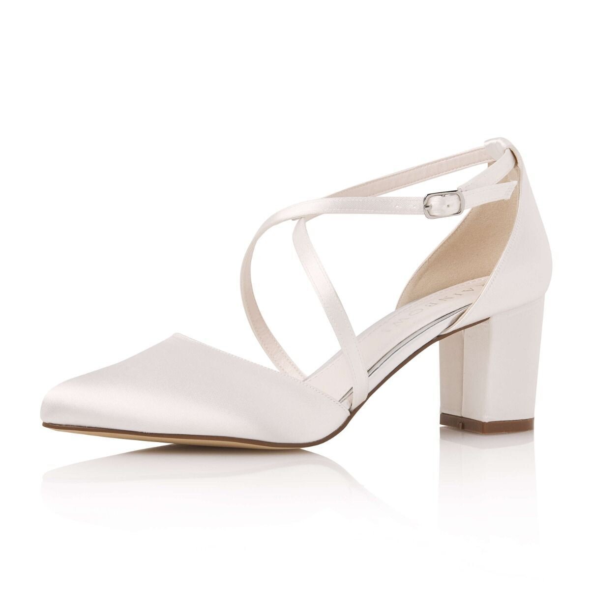 Hellen Ivory Satin, Brautschuh von Elsa Coloured Shoes