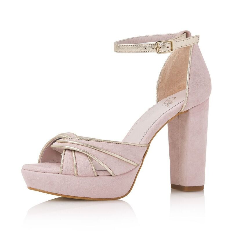 Marilou Pink Suede (Leather), 9 cm Absatz, Braut- und Partyschuh von Elsa Coloured Shoes Marilou Pink Suede (Leather), 9 cm Absatz, Braut- und Partyschuh von Elsa Coloured Shoes