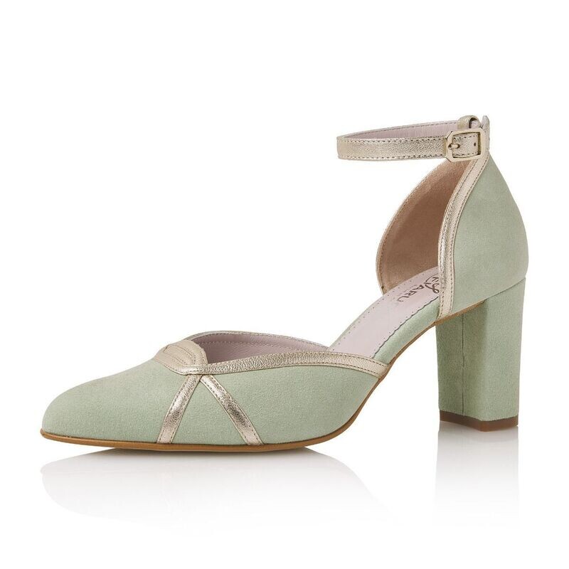 Nowi Mint Suede (Leather), 6,5 cm Absatz, Braut- und Partyschuh von Elsa Coloured Shoes Nowi Mint Suede (Leather), 6,5 cm Absatz, Braut- und Partyschuh von Elsa Coloured Shoes