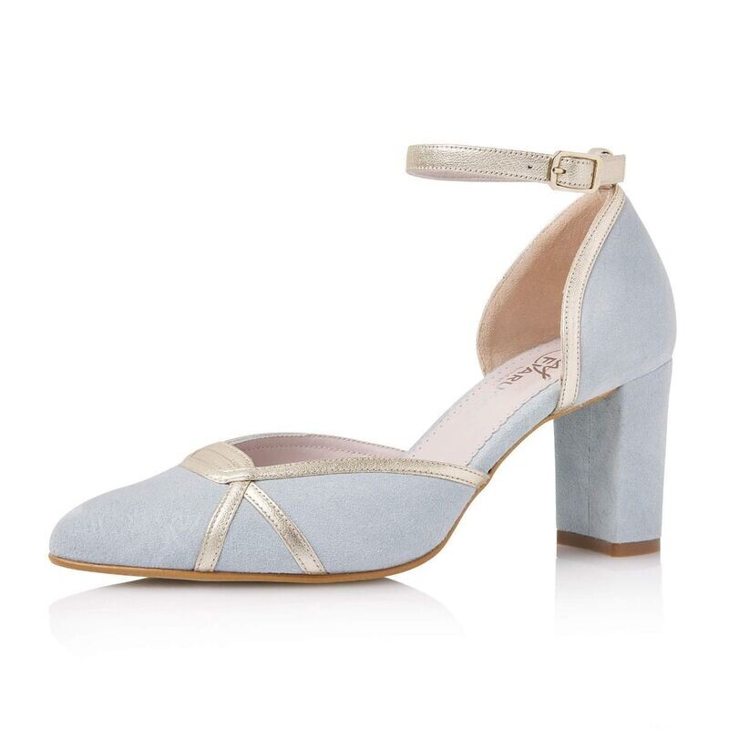Nowi Baby Blue Suede (Leather), 6,5 cm Absatz, Braut- und Partyschuh von Elsa Coloured Shoes Nowi Baby Blue Suede (Leather), 6,5 cm Absatz, Braut- und Partyschuh von Elsa Coloured Shoes