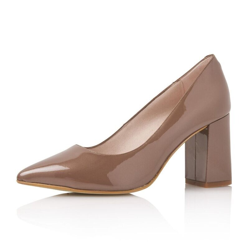 Sidny Mocca Patent (Leather), Pumps von Elsa Coloured Shoes