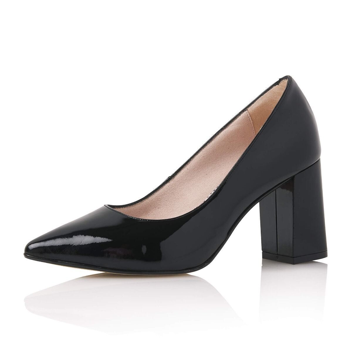 Sidny Black Patent (Leather), Business Pumps von Elsa Coloured Shoes