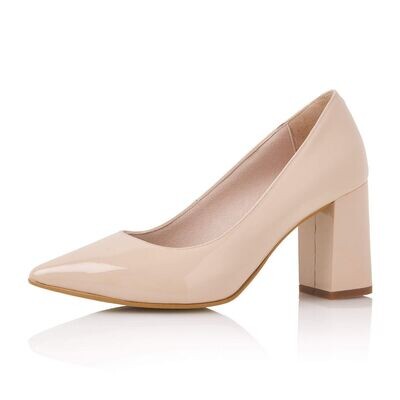 Sidny Nude Patent (Leather), Pumps von Elsa Coloured Shoes
