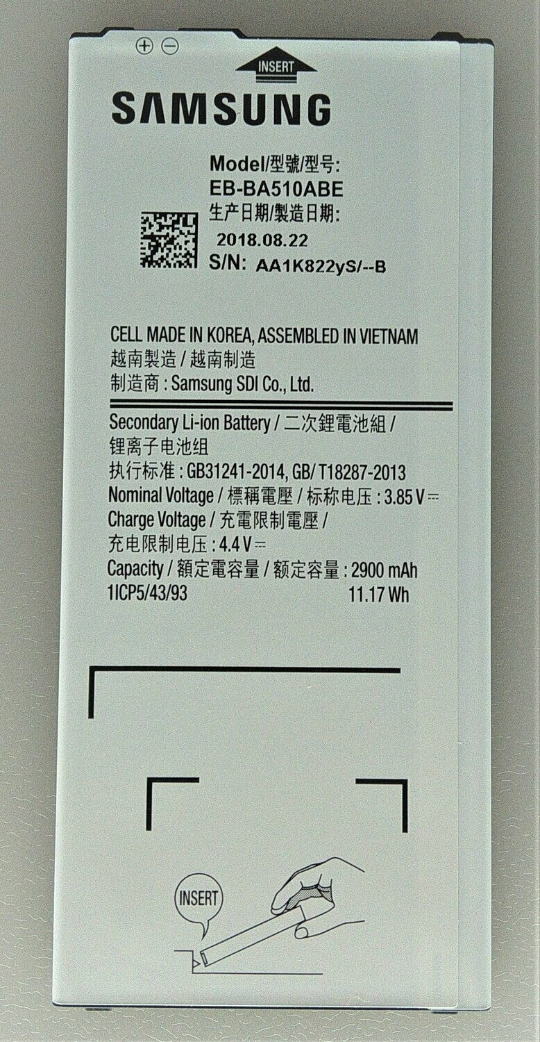 Bateria Samsung Galaxy A5 - 2016 SM-A510F GH43-04563B