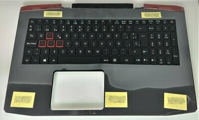 Cover Upper ( Cubierta Superior ) Black + Teclado Español (Retroiluminado )  Acer Aspire Vx5-591G  6B.GM1N2.020