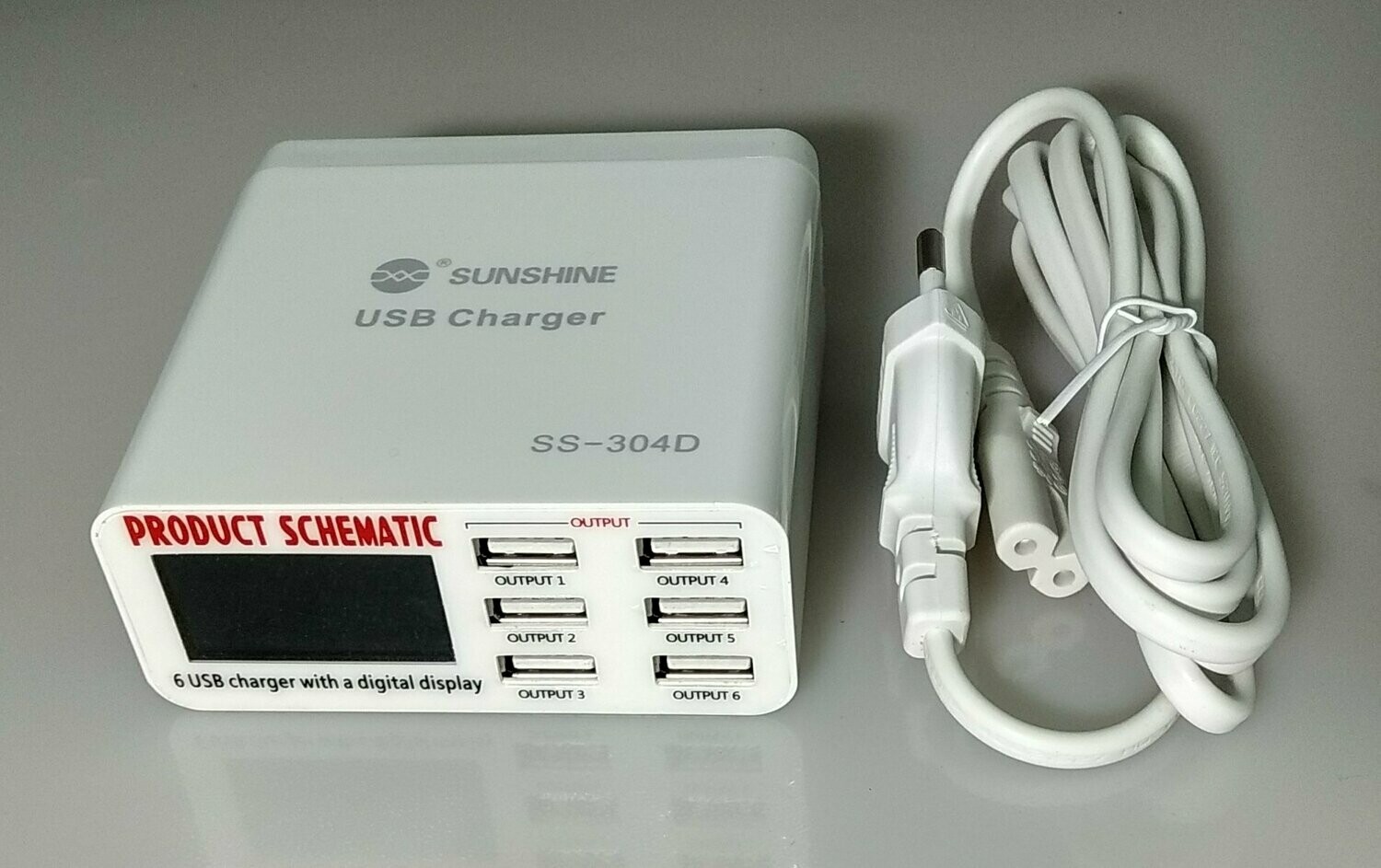 Fuente de alimentación de USB Sunshine 6 USB - max 3.5A SS-304D
