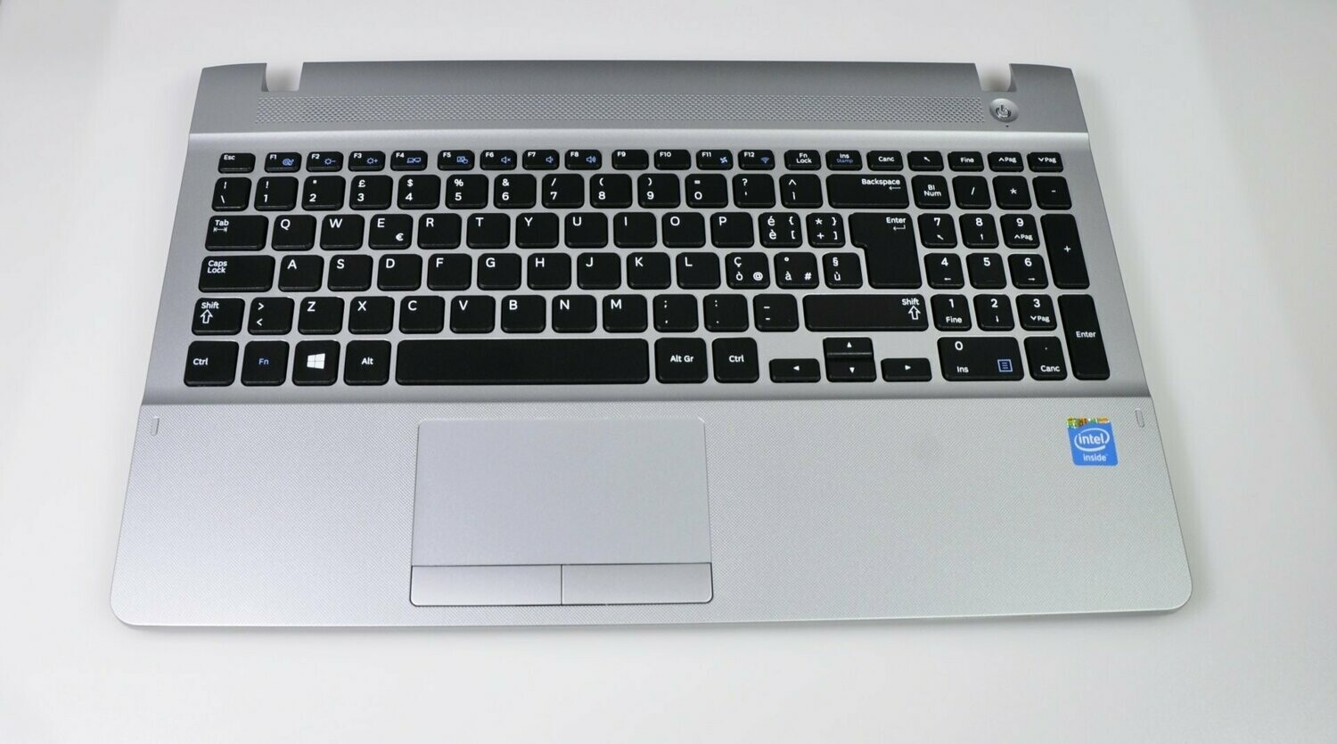 Cover upper (Cubierta superior)  Plata + teclado Italiano Negro + touchpad Samsung NP270E5G  BA75-04803E