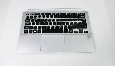 Cover upper ( Cubierta superior ) Plata+ teclado Español Negro + Palmrest + touchpad Samsung NP900X3D Series BA61-01804B