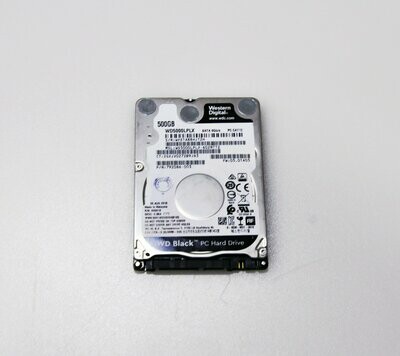 Unidad de disco duro interno Western Digital 500GB de 2.5" 7200RPM 32MB CACHE SATA 6.0Gb/s WD Black, WD5000LPLX WD5000LPLX-60ZNTT2 792086-003