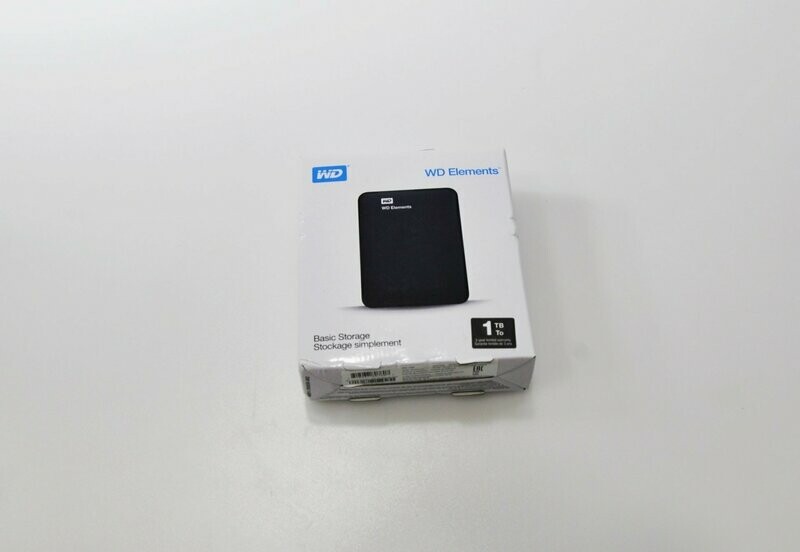 Disco Duro Externo WD Elements de 1 TB con USB 3.0, color negro WDBUZG0010BBK-WESN