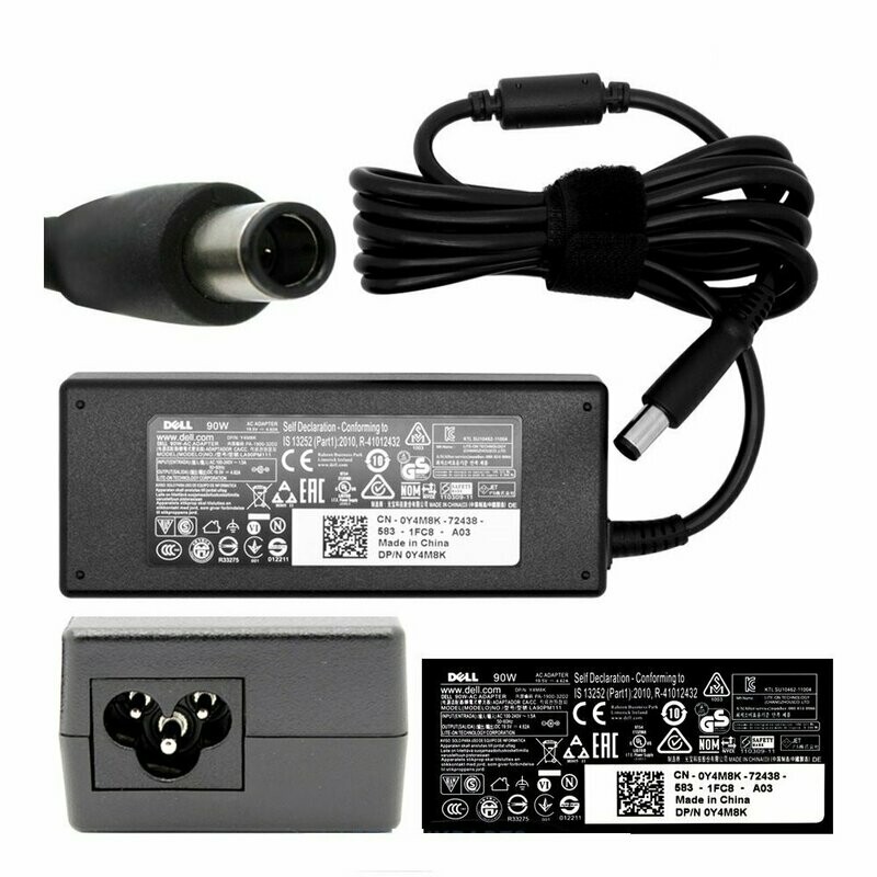 Cargador DELL 19.5V 4.62A 90W , 7.4mm X 5.0mm HA90PE1-00​ , ADP-90LD
