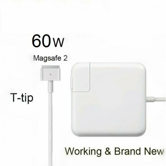 Cargador  Original APPLE 60W AC ADAPTER (MAGSAFE 2) Tipo "T" A1435  MD565LL/A